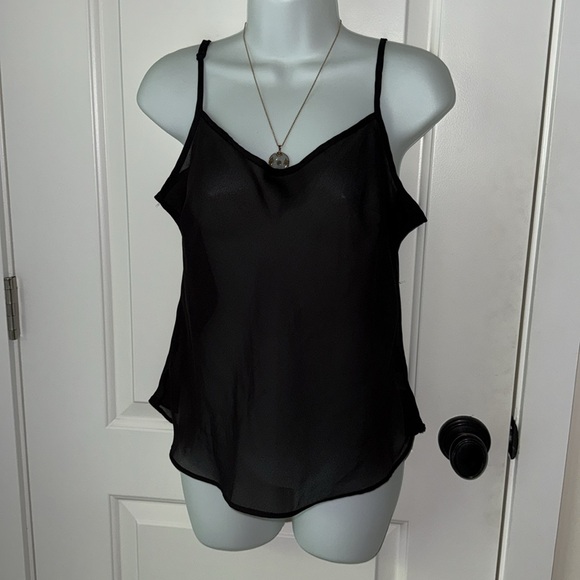 Black sheer camisole Great for under a low cut top - Picture 1 of 6